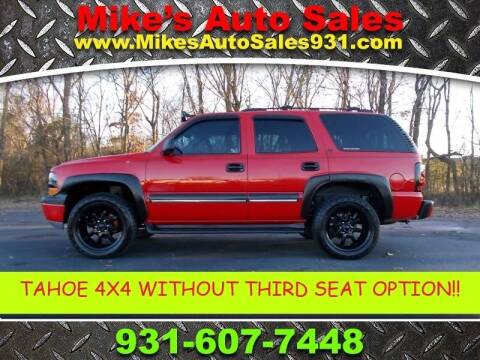 2001 Chevrolet Tahoe for sale at Mike's Auto Sales in Shelbyville TN