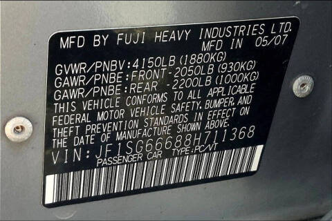 2008 Subaru Forester Sports 2.5 X