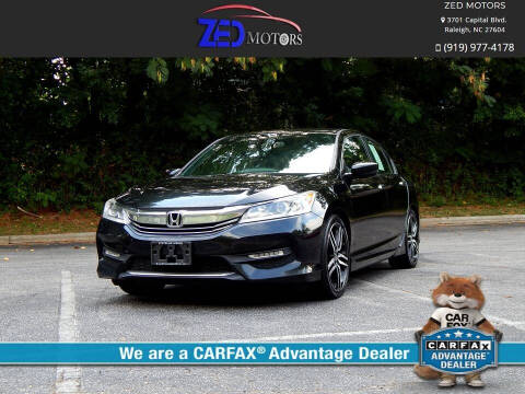 2017 Honda Accord for sale at Zed Motors in Raleigh NC
