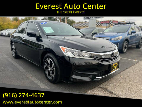 2017 Honda Accord for sale at Everest Auto Center in Sacramento CA