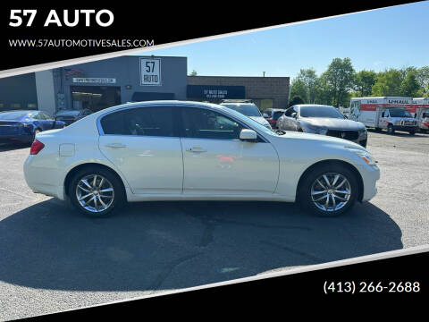 2007 Infiniti G35 for sale at 57 AUTO in Feeding Hills MA