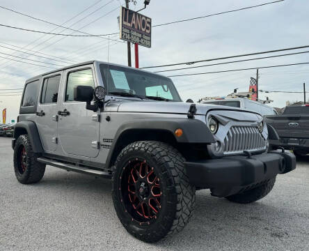 2016 Jeep Wrangler Unlimited for sale at LLANOS AUTO SALES LLC in Dallas TX