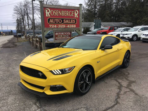 2016 Ford Mustang for sale at Rosenberger Auto Sales LLC in Markleysburg PA