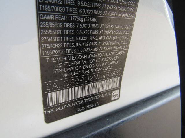 2022 Land Rover Range Rover P400 HSE Westminster Edition