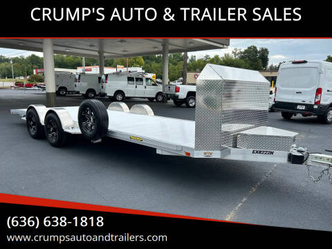 2024 Aluma 22’  Car Hauler for sale at CRUMP'S AUTO & TRAILER SALES in Crystal City MO