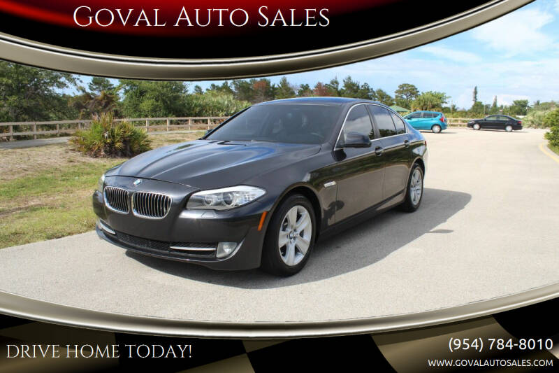 2013 BMW 5 Series for sale at Goval Auto Sales in Pompano Beach FL