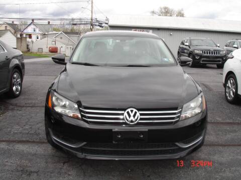 2012 Volkswagen Passat for sale at Peter Postupack Jr in New Cumberland PA