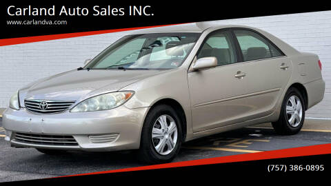 2006 Toyota Camry for sale at Carland Auto Sales INC. in Portsmouth VA