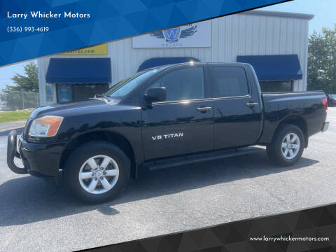 2013 Nissan Titan for sale at Larry Whicker Motors in Kernersville NC