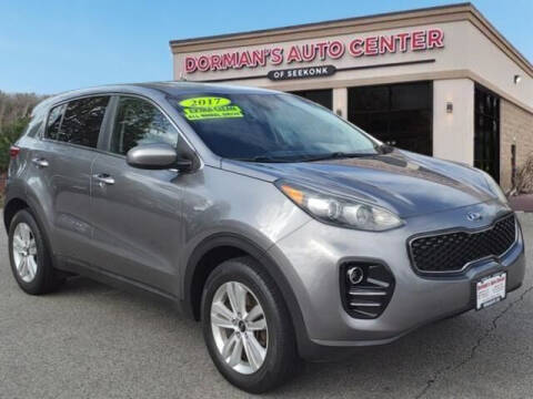 2017 Kia Sportage for sale at DORMANS AUTO CENTER OF SEEKONK in Seekonk MA