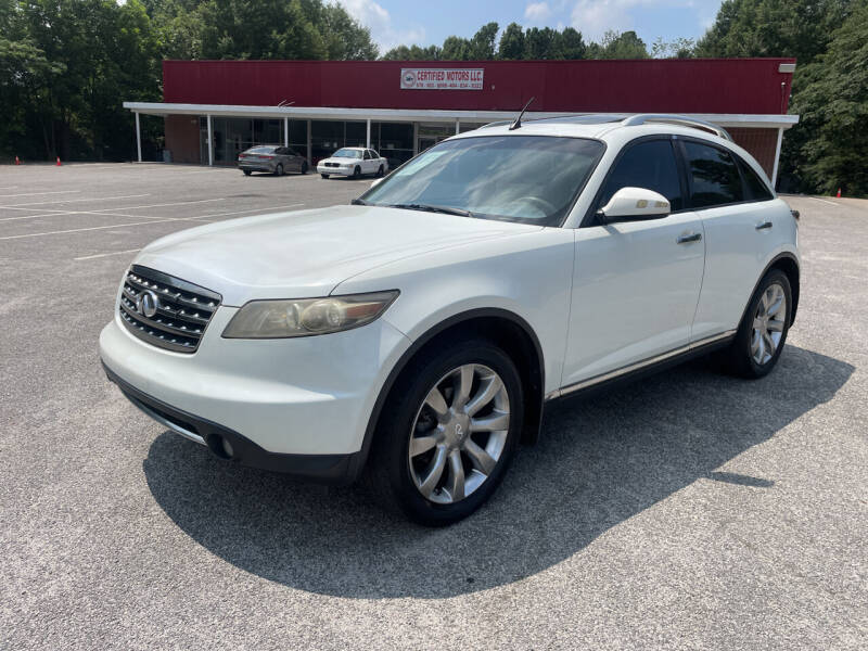 2006 Infiniti FX35 for sale at Certified Motors LLC in Mableton GA