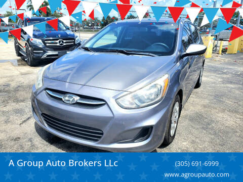 2015 Hyundai Accent for sale at A Group Auto Brokers LLc in Opa-Locka FL