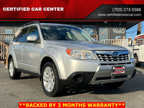 2011 Subaru Forester for sale at CERTIFIED CAR CENTER in Fairfax VA