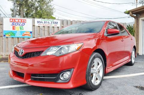 2014 Toyota Camry for sale at ALWAYSSOLD123 INC in Fort Lauderdale FL