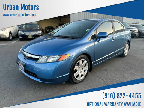 2008 Honda Civic for sale at Urban Motors in Sacramento CA