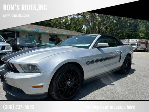 2011 Ford Mustang for sale at RON'S RIDES,INC in Bunnell FL