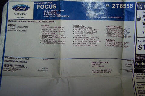 2013 Ford Focus S