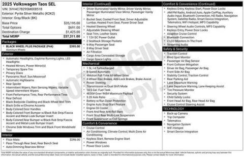 2025 Volkswagen Taos SEL 4Motion