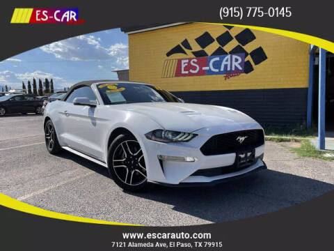 2019 Ford Mustang for sale at Escar Auto - 9809 Montana Ave Lot in El Paso TX