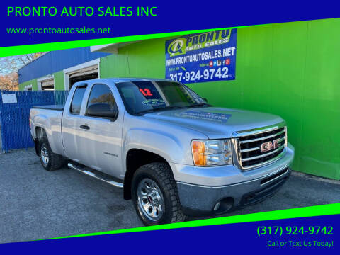 2012 GMC Sierra 1500 for sale at PRONTO AUTO SALES INC in Indianapolis IN