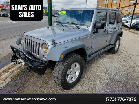 2015 Jeep Wrangler Unlimited for sale at SAM'S AUTO SALES in Chicago IL