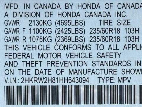 2017 Honda CR-V EX-L