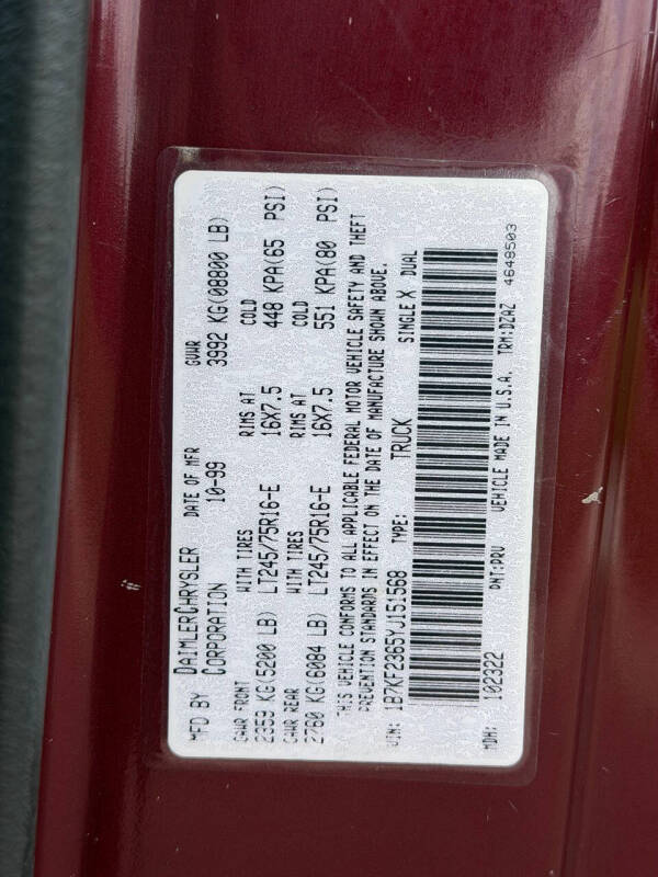 2000 Dodge Ram 2500 SLT