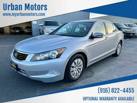2010 Honda Accord for sale at Urban Motors in Sacramento CA