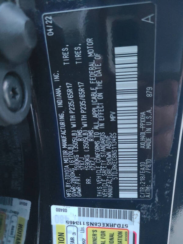 2022 Toyota Sienna XLE 8-Passenger