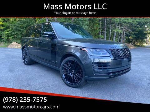 2019 Land Rover Range Rover for sale at Mass Motors LLC in Worcester MA