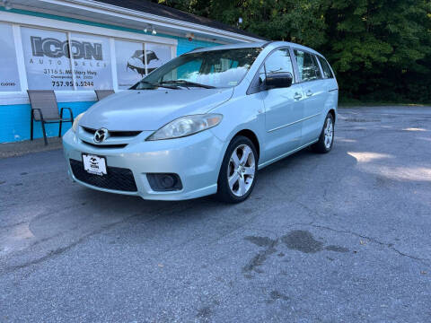 2006 Mazda MAZDA5 for sale at ICON AUTO SALES in Chesapeake VA