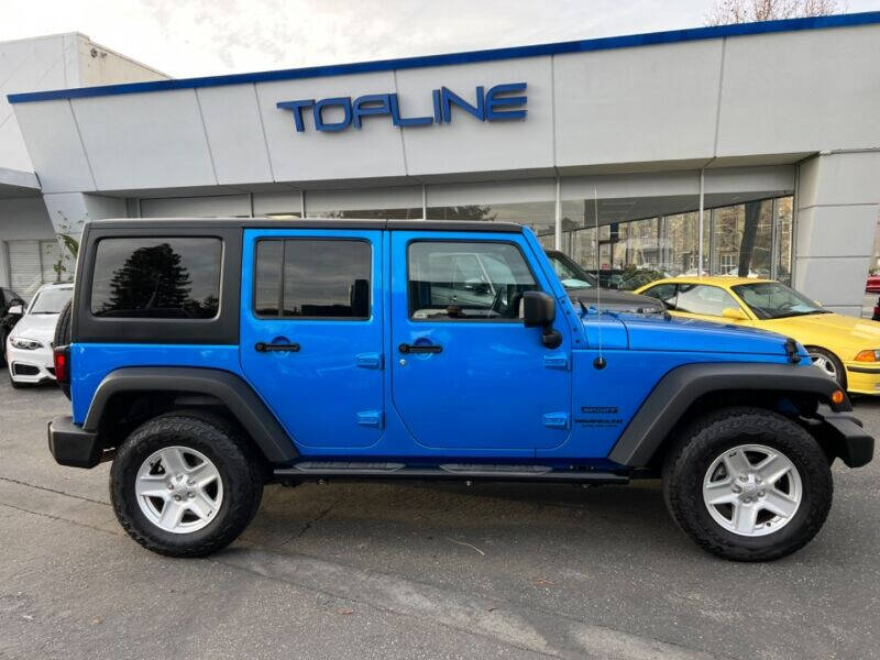 2016 Jeep Wrangler Unlimited for sale at Topline Auto Inc in San Mateo CA
