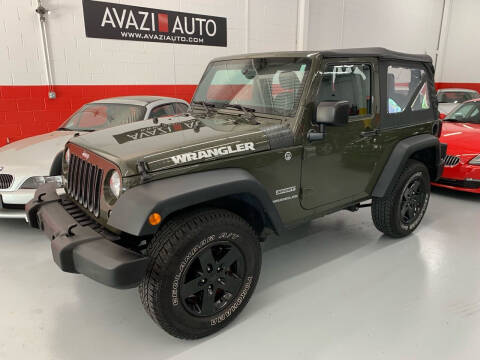 2015 Jeep Wrangler for sale at AVAZI AUTO GROUP LLC in Gaithersburg MD