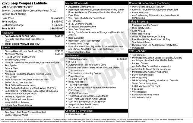 2020 Jeep Compass Latitude