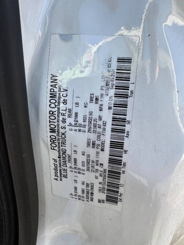 2007 Ford F-750 Super Duty