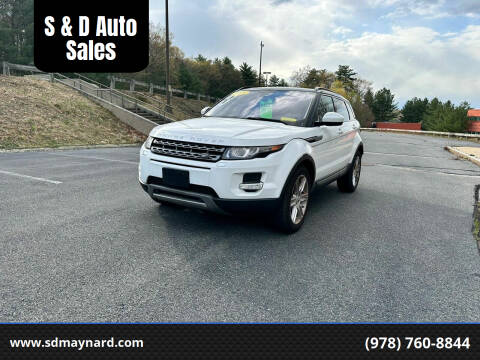 2015 Land Rover Range Rover Evoque for sale at S & D Auto Sales in Maynard MA