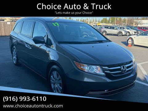 2017 Honda Odyssey for sale at Choice Auto & Truck in Sacramento CA