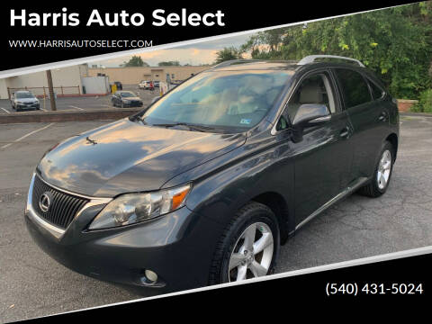 2010 Lexus RX 350 for sale at Harris Auto Select in Winchester VA