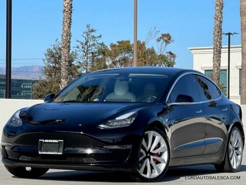 2019 Tesla Model 3 for sale at Euro Auto Sales in Santa Clara CA
