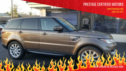 2014 Land Rover Range Rover Sport for sale at Prestige Certified Motors in Falls Church VA