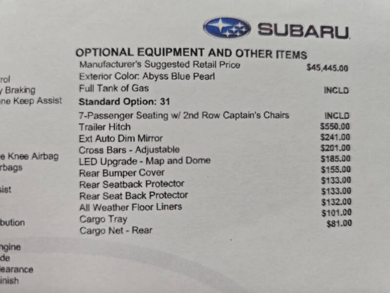 2022 Subaru Ascent Touring