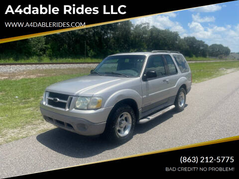 2002 Ford Explorer Sport for sale at A4dable Rides LLC in Haines City FL