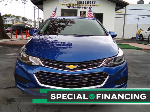 Chevrolet Cruze For Sale in Miami FL Belloliz Auto Sales