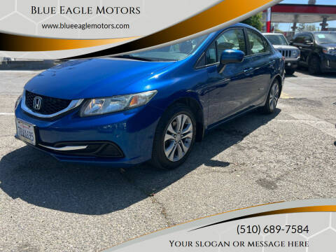 2014 Honda Civic for sale at Blue Eagle Motors in Fremont CA