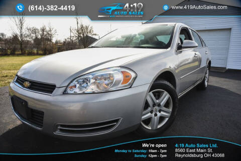 2007 Chevrolet Impala for sale at 4:19 Auto Sales LTD in Reynoldsburg OH