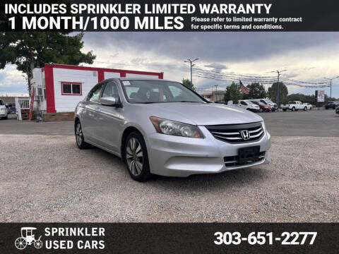 2012 Honda Accord for sale at Sprinkler Used Cars in Longmont CO