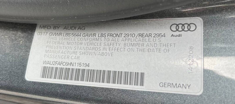 2017 Audi S7 4.0T quattro Prestige