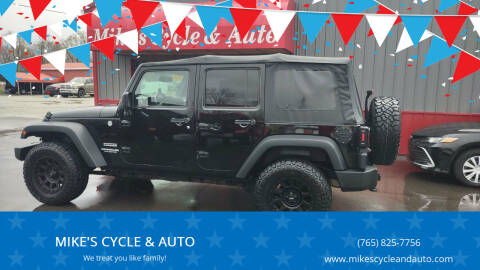 2015 Jeep Wrangler Unlimited for sale at MIKE'S CYCLE & AUTO in Connersville IN