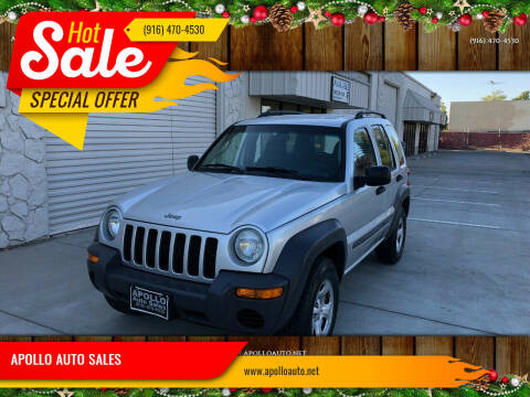 2003 Jeep Liberty for sale at APOLLO AUTO SALES in Sacramento CA