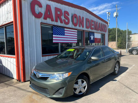 2012 Toyota Camry for sale at Cars On Demand 3 in Pasadena TX